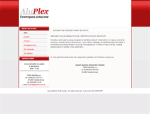 Tablet Screenshot of aluplex.com.pl